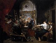 Diego Velazquez The Fable of Arachne a.k.a. The Tapestry Weavers or The Spinners oil on canvas